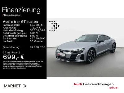 Gebraucht Audi e-tron GT quattro Premium 350 kW (476 PS) 2023 Florettsilber metallic Limousine