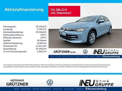 Neu VW Golf VIII Style 150 PS (110 kW) 2025 Blau Limousine