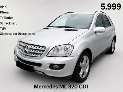 Używany Mercedes ML320 Sport 224 KM (164 kW) 2008 Srebrny SUV