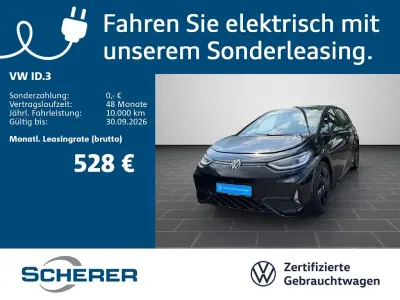 Gebraucht VW ID.3 GTX 210 kW (286 PS) 2025 Grenadillschwarz metallic / sc Kleinwagen