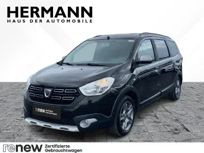 Gebraucht Dacia Lodgy Stepway 116 PS (85 kW) 2019 Perlmuttschwarz metallic (sch Van / Kleinbus