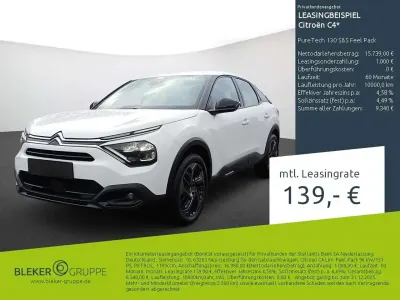 Gebraucht Citroën C4 Feel 131 PS (96 kW) 2023 Weiß Limousine