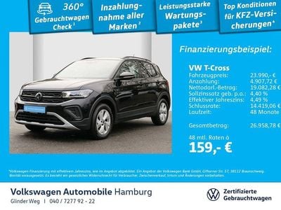 2t deep black perleffekt Gebraucht 2024 VW T-Cross Life SUV | 23.230 € (Guter Preis)