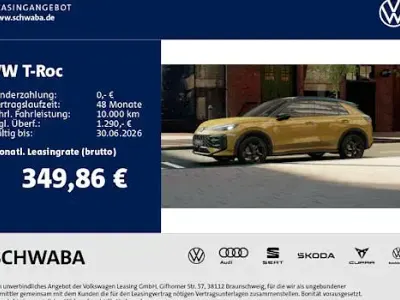 Nouă VW T-Roc R-line 150 CP (110 kW) 2026 Galben SUV