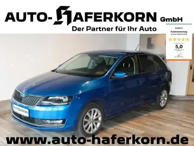 Gebraucht Skoda Rapid Clever 110 PS (80 kW) 2018 Modra race/race blue Kleinwagen