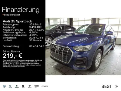 Gebraucht Audi Q5 Advanced Plus 204 PS (150 kW) 2021 Navarrablau metallic SUV
