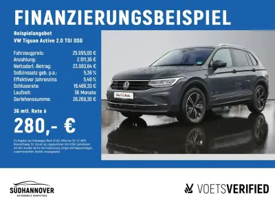Gebraucht VW Tiguan Active 150 PS (110 kW) 2021 Grau SUV