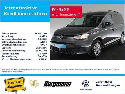 Neu VW Caddy Life 122 PS (89 kW) 2025 Grau / indiumgrau Van / Kleinbus