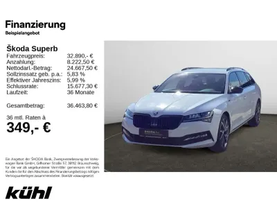 Gebraucht Skoda Superb SportLine 190 PS (139 kW) 2023 Moonweiss metallic Kombi