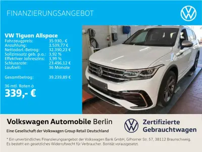 Gebraucht VW Tiguan Allspace R-line 200 PS (147 kW) 2023 Pure white SUV