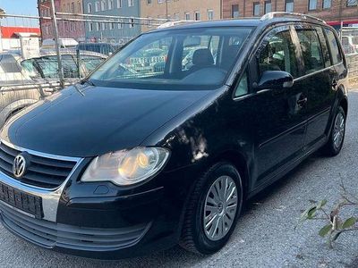 Gebraucht VW Touran Trendline 105 PS (77 kW) 2007 Schwarz Van / Kleinbus