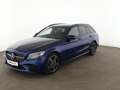 Occasion Mercedes C200 AMG line 160 PK (117 kW) 2020 Blauw Stationwagen
