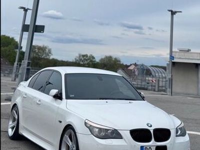 gebraucht BMW 530 e60 D LCI M Paket Weiß Sportgetriebe 19zoll H&R Tüv neu