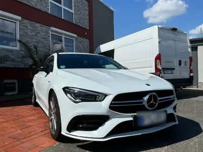 Gebraucht Mercedes CLA35 AMG Shooting Brake AMG 306 PS (225 kW) 2021 Weiß Kombi