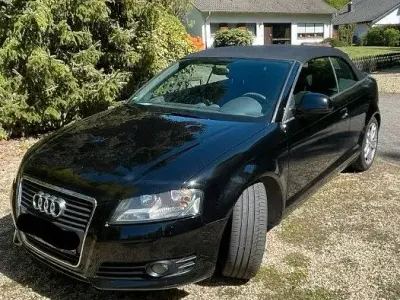 Brugt Audi A3 Cabriolet Ambition 105 HK (77 kW) 2009 Sort Cabriolet