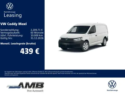 Neu VW Caddy 122 PS (89 kW) 2026 Candyweiß Van / Kleinbus