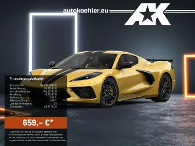 Neu Corvette C8 495 PS (364 kW) 2026 Gelb Coupé