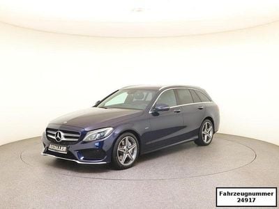 Second-hand Mercedes C350e AMG line 211 CP (155 kW) 2017 Albastru Berlinǎ