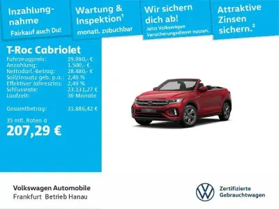 Gebraucht VW T-Roc Cabriolet IQ Drive 150 PS (110 kW) 2025 Rot Cabrio