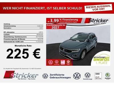 Gebraucht VW T-Roc Life 110 PS (80 kW) 2023 Petroleum blue metallic (metallic) SUV
