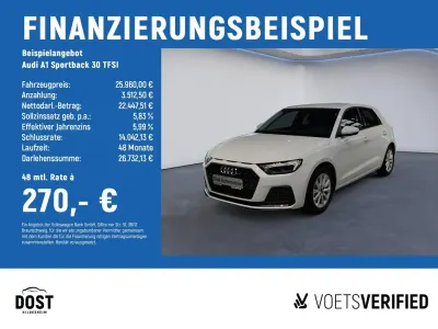 Gebraucht Audi A1 Sportback Advanced Plus 116 PS (85 kW) 2025 Gletscherweiß metallic Kleinwagen