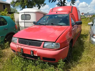 Gebraucht VW Caddy 60 PS (44 kW) 2002 Rot Van / Kleinbus