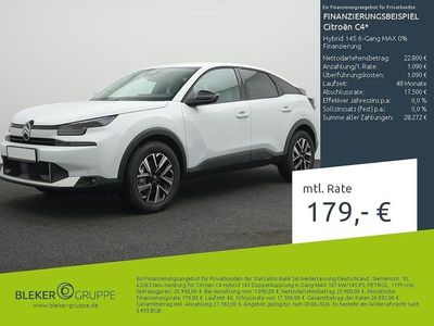 Nuova Citroën C4 145 CV (106 kW) 2025 Nero Berlina