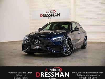 Blau Gebraucht 2022 Mercedes C300e AMG line Limousine | 37.314 € (Etwas zu teuer)