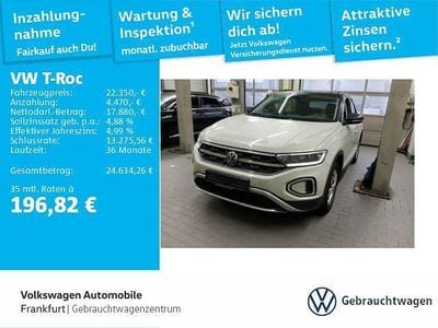 Second-hand VW T-Roc Style 110 CP (80 kW) 2022 Gri SUV