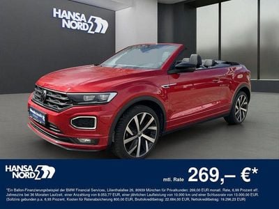 Gebraucht VW T-Roc Cabriolet R-line 150 PS (110 kW) 2022 Rot Cabrio