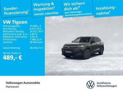 Grün Gebraucht 2025 VW Tiguan Goal SUV | 35.890 € (Superpreis)