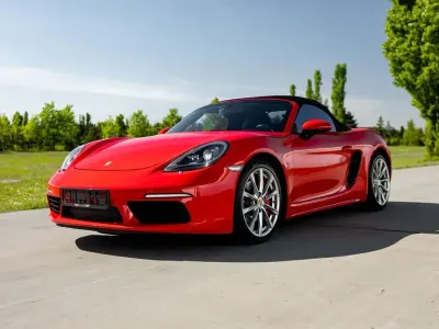 Usata Porsche 718 Boxster S Chrono 349 CV (256 kW) 2016 Rosso Cabrio