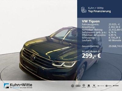 Gebraucht VW Tiguan Life 245 PS (180 kW) 2022 Blau SUV