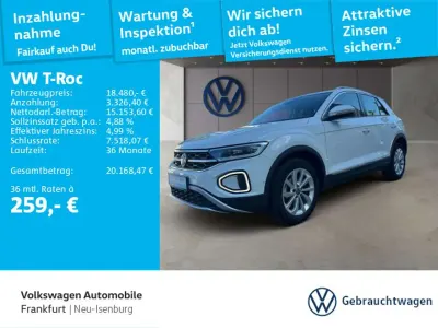 Gebraucht VW T-Roc Style 110 PS (80 kW) 2022 Weiß SUV