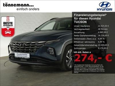 Usata Hyundai Tucson Trend 150 CV (110 kW) 2021 Blu SUV
