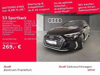 Mythosschwarz metallic Gebraucht 2024 Audi S3 Sport Limousine | 37.850 € (Guter Preis)