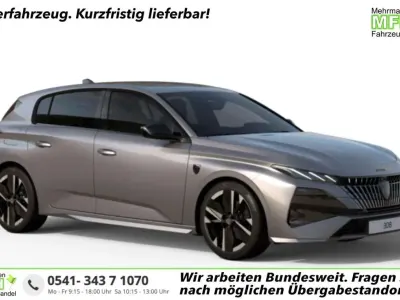 Neu Peugeot 308 GT 131 PS (96 kW) 2026 Artense grau metallic Limousine