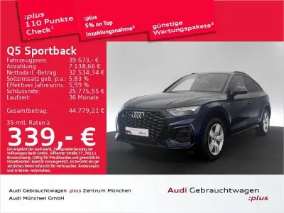 Gebraucht Audi Q5 Sportback S-Line 286 PS (210 kW) 2022 Navarrablau metallic SUV