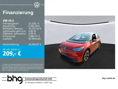 Gebraucht VW ID.3 Pro 107 kW (146 PS) 2022 Rot Kleinwagen
