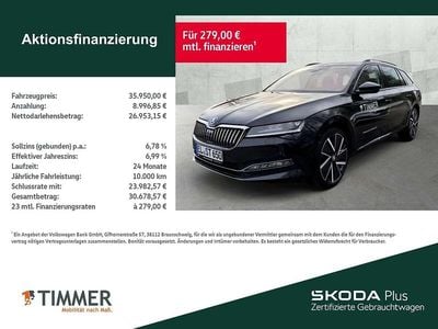Gebraucht Skoda Superb Style 150 PS (110 kW) 2023 Schwarz Kombi