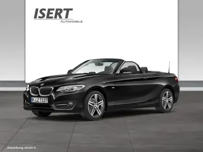 Usata BMW 220 Sport Line 184 CV (135 kW) 2016 Nero Cabrio