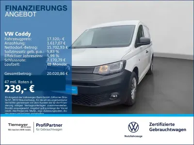 Gebraucht VW Caddy 102 PS (75 kW) 2022 Weiß Van / Kleinbus