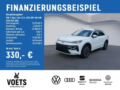 Neu VW T-Roc Life 116 PS (85 kW) 2026 Weiß SUV