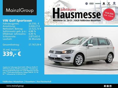 Gebraucht VW Golf Sportsvan Highline 125 PS (91 kW) 2017 Tungsten silver metallic Van / Kleinbus