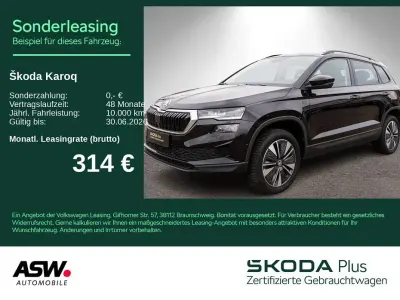 Gebraucht Skoda Karoq Tour 150 PS (110 kW) 2025 Schwarzmagic perleffekt SUV