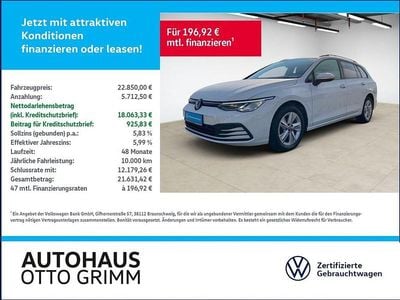 Weiß Gebraucht 2022 VW Golf VIII Life Kombi | 22.780 € (Guter Preis)