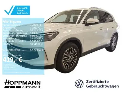 Gebraucht VW Tiguan Life 150 PS (110 kW) 2025 Oryxweiß perlmutteffekt SUV
