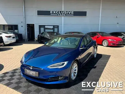 Gebraucht Tesla Model S 386 kW (525 PS) 2018 Deep blue metallic Kleinwagen