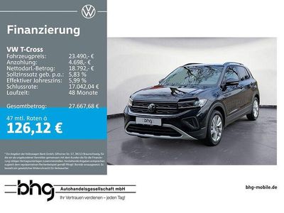 Gebraucht VW T-Cross Life 116 PS (85 kW) 2025 Schwarz SUV