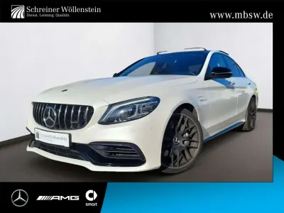 Gebraucht Mercedes C63 AMG AMG 476 PS (350 kW) 2019 Manufaktur diamantweiß bright Limousine